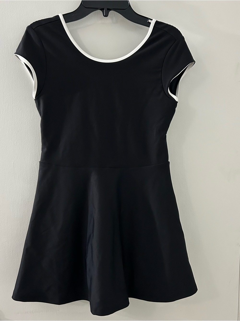 Old Navy Active Tennis Black Dress with White Trim
